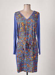 Rochie midi imprimeu fantezie mâneci lungi violet LA FIANCEE DU MEKONG femme