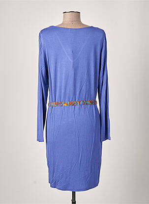 Rochie midi imprimeu fantezie mâneci lungi violet LA FIANCEE DU MEKONG femeie