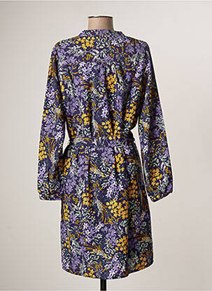 Rochie midi mâneci lungi mâneci lungi violet BLANCHEPORTE femeie