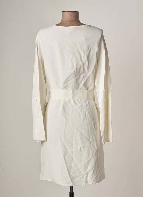 Rochie midi bej EMPORIO ARMANI femeie