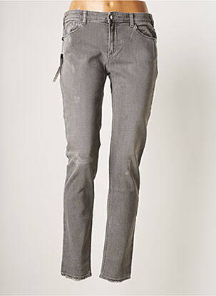 Blugi cu croială slim gri EMPORIO ARMANI femeie