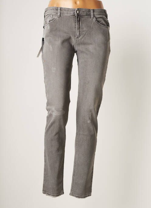 Blugi cu croială slim gri EMPORIO ARMANI femeie