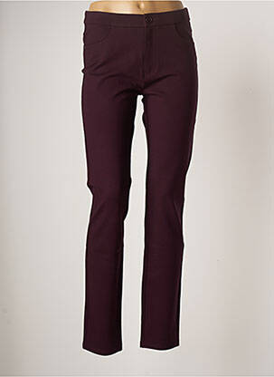 Pantalon slim elasticitate mărime normală roșu YOULINE femeie