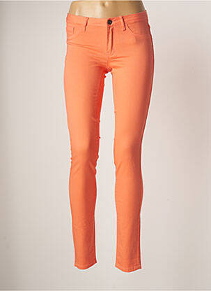 Pantalon slim portocaliu VILA femeie