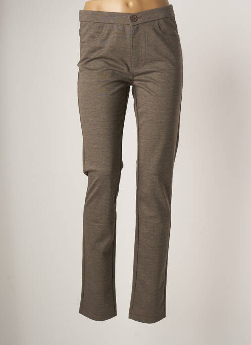 Pantalon slim bej YOULINE femeie