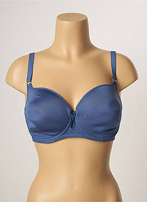Sutien efect material satinat top sutien modelat albastru PASSIONATA femeie