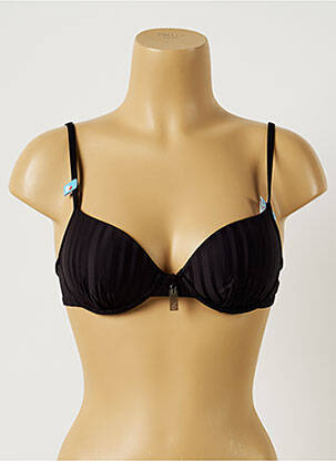 Sutien de costum de baie elasticitate top sutien modelat negru CHERRY BEACH femeie