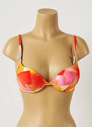 Sutien de costum de baie elasticitate top sutien push-up portocalie CHERRY BEACH femeie