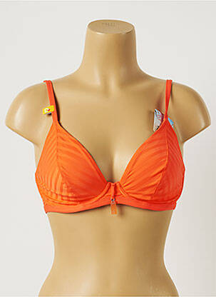 Sutien de costum de baie elasticitate sutien cupe întregi cu decolteu înalt portocalie CHERRY BEACH femeie