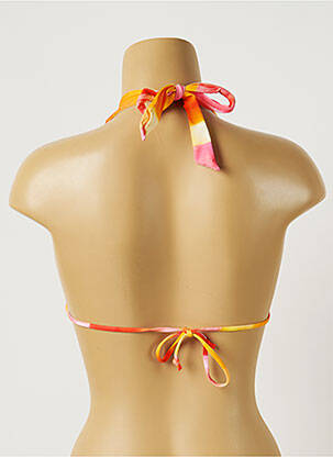 Sutien de costum de baie elasticitate top triunghiuri portocalie CHERRY BEACH femeie