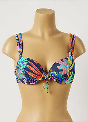 Sutien de costum de baie elasticitate top sutien modelat albastru CHERRY BEACH femeie