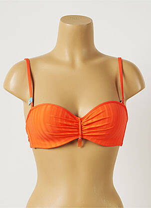 Sutien de costum de baie elasticitate sutien balconet cu decolteu înalt portocalie CHERRY BEACH femeie