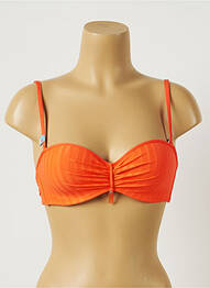 Sutien de costum de baie elasticitate sutien balconet cu decolteu înalt portocaliu CHERRY BEACH femeie