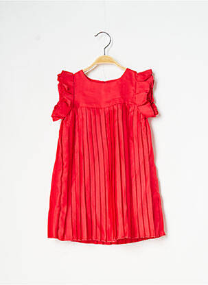 Rochie midi mâneci scurte mâneci scurte roșu CATIMINI fată