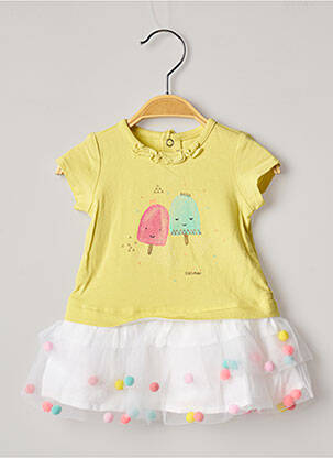 Rochie midi galben CATIMINI fată