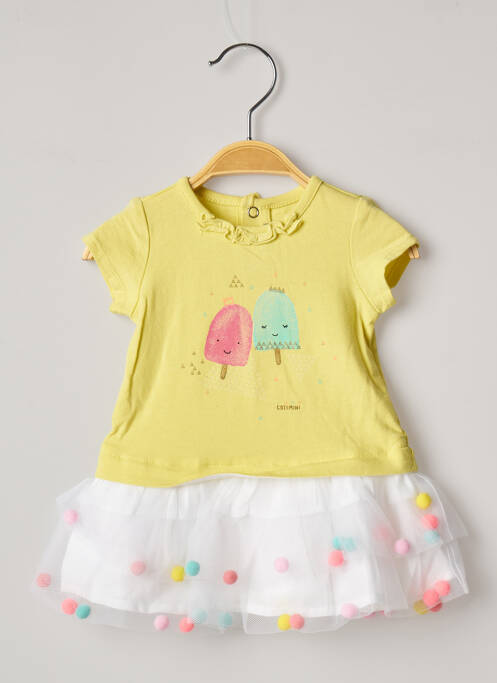 Rochie midi galben CATIMINI fată