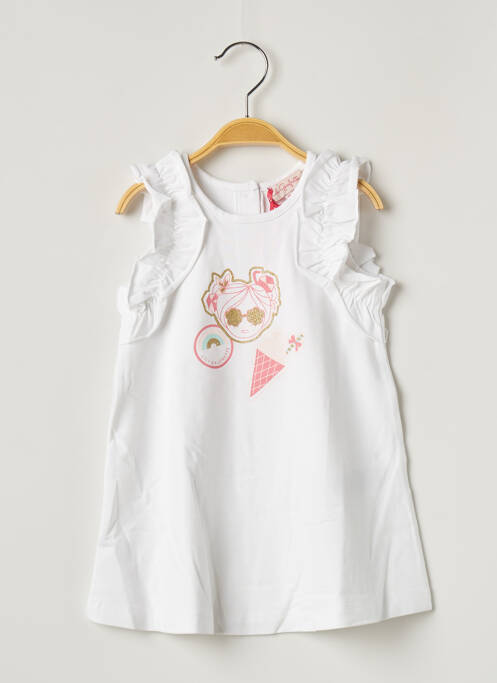 Rochie midi alb LILI GAUFRETTE fată