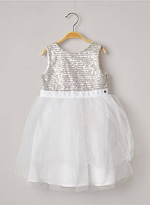 Rochie midi alb LILI GAUFRETTE fată