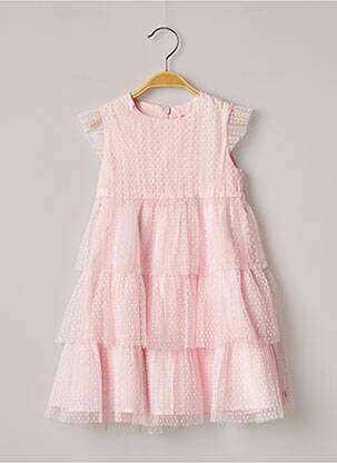 Rochie midi roz LILI GAUFRETTE fată