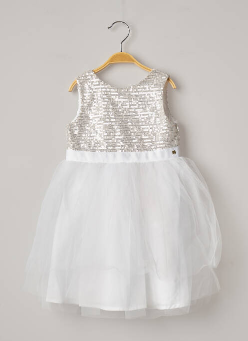 Rochie midi alb LILI GAUFRETTE fată