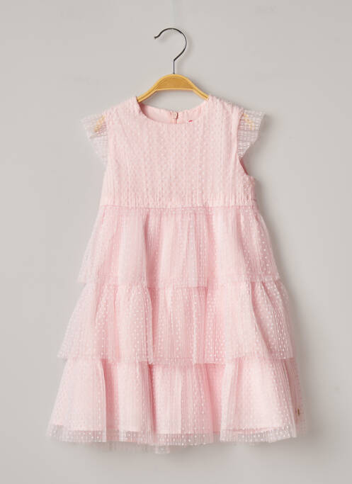 Rochie midi roz LILI GAUFRETTE fată