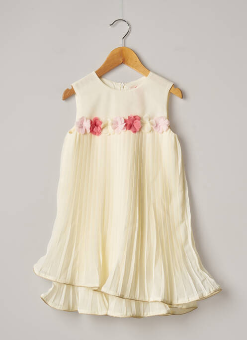 Rochie midi galben LILI GAUFRETTE fată