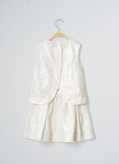 Rochie midi alb LILI GAUFRETTE fată