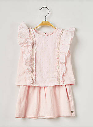 Rochie midi roz LILI GAUFRETTE fată