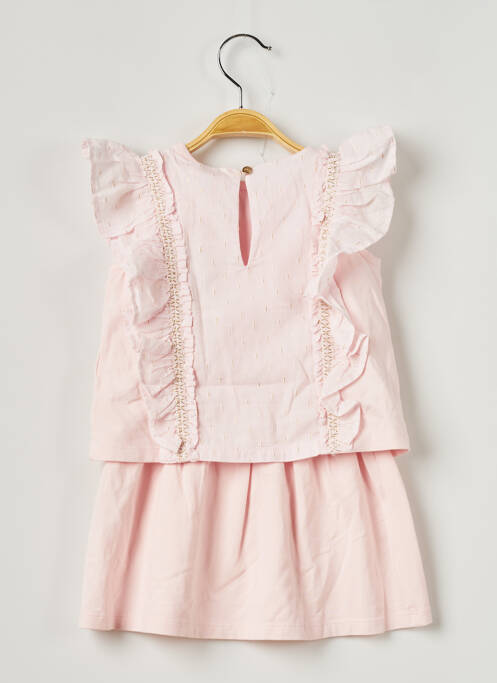 Rochie midi roz LILI GAUFRETTE fată