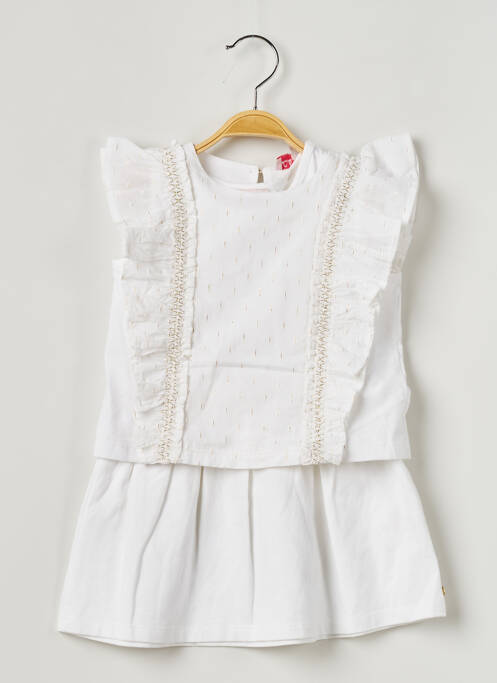 Rochie midi alb LILI GAUFRETTE fată