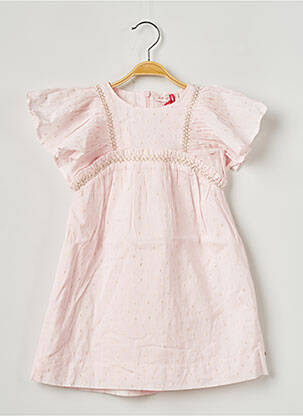 Rochie midi roz LILI GAUFRETTE fată