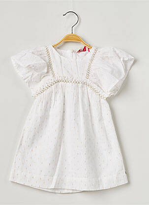 Rochie midi alb LILI GAUFRETTE fată