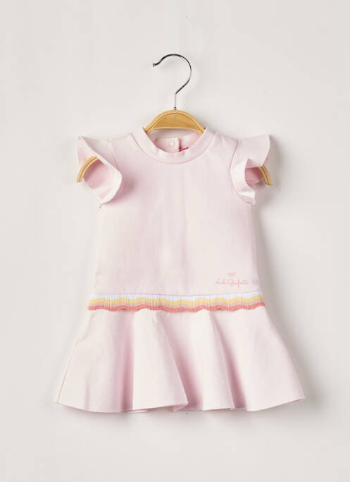 Rochie midi roz LILI GAUFRETTE fată