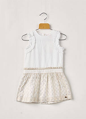 Rochie midi alb LILI GAUFRETTE fată