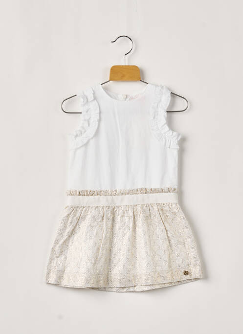 Rochie midi alb LILI GAUFRETTE fată