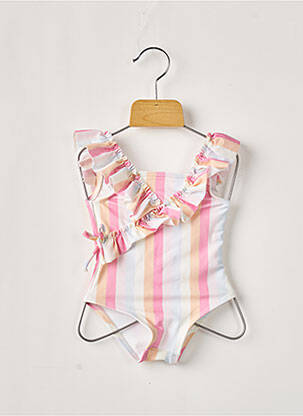 Costum de baie dintr-o singură piesă roz LILI GAUFRETTE fată