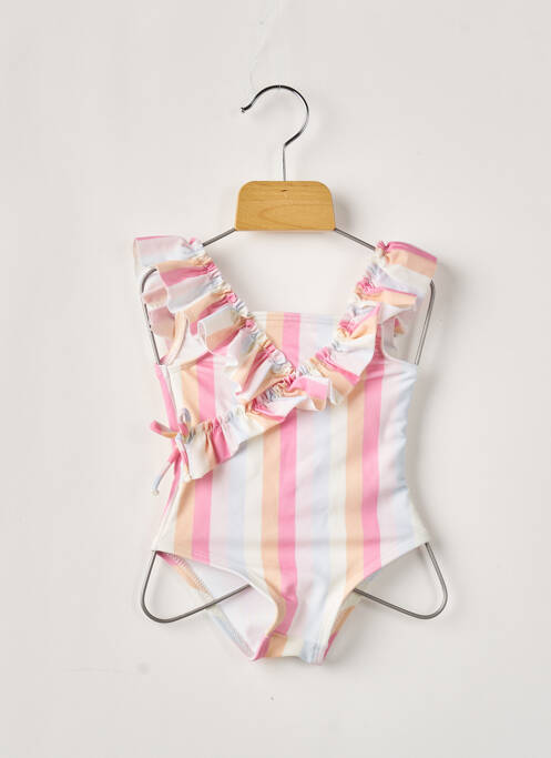 Costum de baie dintr-o singură piesă roz LILI GAUFRETTE fată