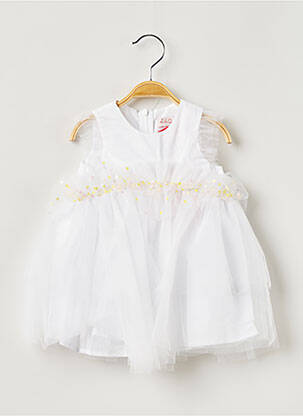 Rochie midi alb LILI GAUFRETTE fată