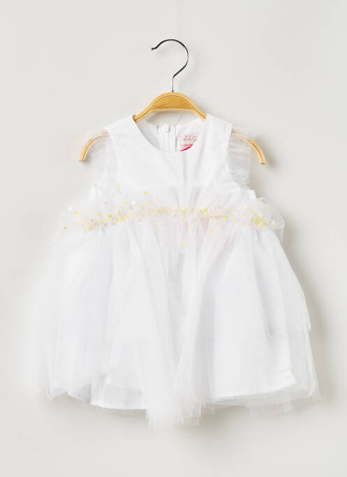 Rochie midi alb LILI GAUFRETTE fată