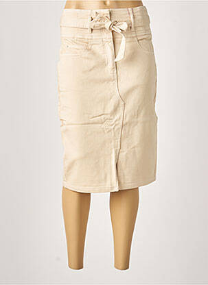 Fustă midi bej JULIE GUERLANDE femeie