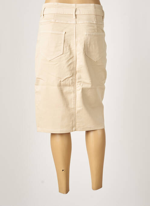 Fustă midi bej JULIE GUERLANDE femeie