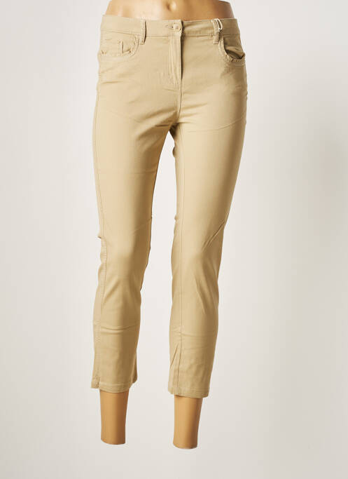 Pantalon trei sferturi elasticitate mărime normală bej C'EST BEAU LA VIE femme