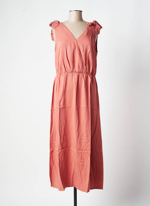 Rochie lungă portocaliu C'EST BEAU LA VIE femeie