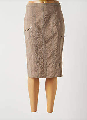 Fustă midi maro GUY DUBOUIS femeie