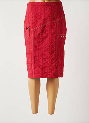 Fustă midi roșu GUY DUBOUIS femeie