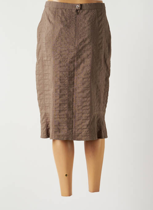 Fustă midi maro GUY DUBOUIS femeie