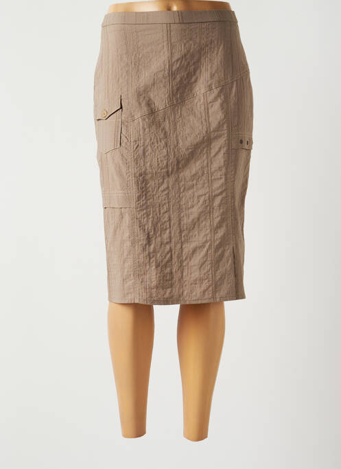 Fustă midi maro GUY DUBOUIS femeie