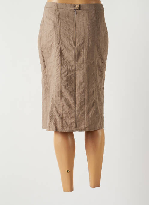 Fustă midi maro GUY DUBOUIS femeie