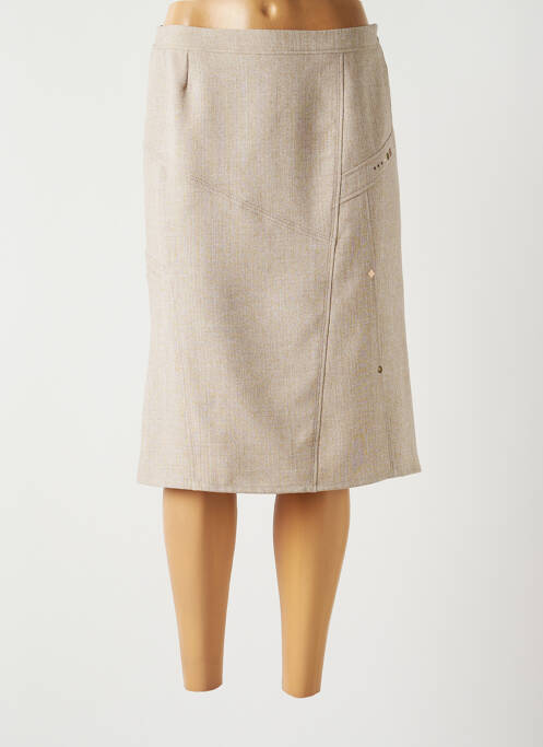 Fustă midi maro GUY DUBOUIS femeie