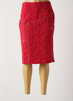 Fustă midi roșu GUY DUBOUIS femeie